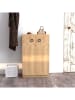 Evila Schuhschrank "Defne" in Braun - (B)60 x (H)90 x (T)31,6 cm