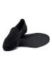 Comfortfusse Leder-Slipper in Schwarz