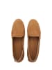 Comfortfusse Skórzane slippersy w kolorze jasnobrązowym