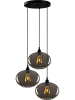 Evila Hanglamp "Smoked" zwart - Ø 61 cm