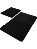 Colorful Cotton 2er-Set: Badvorleger "Havai" in Schwarz