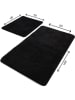 Colorful Cotton 2er-Set: Badvorleger "Havai" in Schwarz