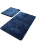 Colourful Cotton 2er-Set: Badvorleger "Havai" in Dunkelblau