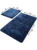 Colourful Cotton 2er-Set: Badvorleger "Havai" in Dunkelblau