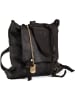 Anna Morellini Leren rugzak "Kika" zwart - (B)24 x (H)36 x (D)15 cm