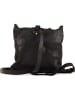 Anna Morellini Leder-Rucksack "Kika" in Schwarz - (B)24 x (H)36 x (T)15 cm