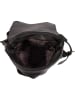Anna Morellini Leder-Rucksack "Kika" in Schwarz - (B)24 x (H)36 x (T)15 cm