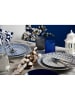 Trendy Kitchen by EXCÉLSA 18-delig tafelservies "Monochrome" blauw/zwart/wit