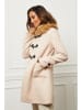 Coats Selection Tussenmantel crème - nauwsluitend