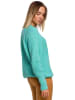 made of emotion Sweter w kolorze turkusowym