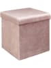 The Home Deco Kids Aufbewahrungshocker "Giulia" in Rosa - (B)38 x (H)38 x (T)38 cm