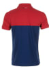 Degré Celsius Poloshirt "Caloste" in Rot/ Dunkelblau