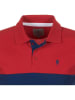Peak Mountain Poloshirt "Caloste" rood/donkerblauw