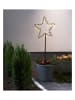 STAR Trading Ledtuinsteker "Spiky" warmwit - (B)32 x (H)92 cm