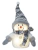 STAR Trading Decoratief ledfiguur "Joylight" wit/grijs - (B)15 x (H)25 x (D)9 cm