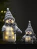 STAR Trading Decoratief ledfiguur "Joylight" wit/grijs - (B)15 x (H)25 x (D)9 cm
