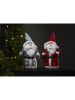 Best Season LED-Dekofigur "Joylight" in Grau - (B)20 x (H)38 x (T)15 cm