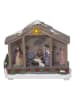 STAR Trading LED-Dekoobjekt "Nativity" in Braun/ Bunt - (B)19 x (H)15 cm
