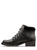 Clarks Skórzane trzewiki w kolorze czarnym