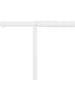THE HOME DECO FACTORY Dekoracyjny stelaż w kolorze białym na stół - 250 x 90 x 4 cm