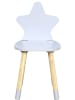 The Home Deco Kids Kinderstoel "Etoile" grijs/lichtbruin - (B)28 x (H)54 x (D)27 cm