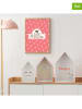 The Home Deco Kids Pudełka (3 szt.) w kolorze jasnoróżowym ze wzorem