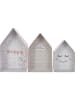 The Home Deco Kids Pudełka (3 szt.) w kolorze jasnoróżowym ze wzorem