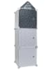 The Home Deco Kids Regał modułowy "Armoire" w kolorze biało-niebieskim - 34 x 110 x 32 cm