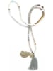 Overbeck and Friends Ketting "Tahiti" grijs - (L)45 cm