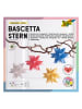 folia PAPER Bascetta-ster-knutselset "Transparant" meerkleurig - Ø 10 cm