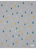 Kindsgut Kinderdecke "Regentropfen" in Taupe - (L)100 x (B)80 cm