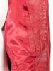 Caminari Skórzana kurtka "Kina" w kolorze czerwonym