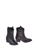 Moosefield Leder-Stiefeletten in Schwarz