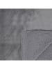 THE HOME DECO FACTORY Pled flanelowy w kolorze szarym - 200 x 140 cm