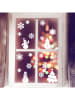 Ambiance Raamsticker "Snowflakes + Snowmen + Christmas Tree"