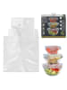 COOK CONCEPT 2er-Set: Wiederverwendbare Frischhaltefolien in Transparent - 2x 3 Stück