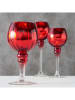 Boltze 3er-Set: Windlichter "Minou" in Rot