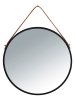 Wenko Wandspiegel "Borron" zwart - Ø 40 cm