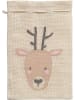 folia PAPER Jutesack "Rentier" in Natur - (L)25 x (B)17 cm