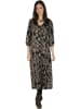 Aller Simplement Kleid in Schwarz/ Beige