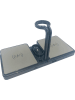 SmartCase Docking-Station für iPhone, Apple-Watch, AirPods in Silber