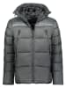 Geographical Norway Doorgestikte jas "Bayou" donkergrijs