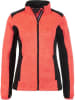 Peak Mountain Fleece vest "Aviro" rood/zwart