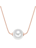 Yamato Pearls Rosévergulde ketting met parel - (L)42 cm