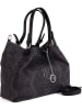 Mia Tomazzi Leren schoudertas "Erculea" antraciet - (B)35 x (H)29 x (D)15 cm