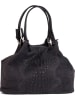 Mia Tomazzi Leren schoudertas "Erculea" antraciet - (B)35 x (H)29 x (D)15 cm