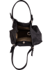 Mia Tomazzi Leren schoudertas "Erculea" antraciet - (B)35 x (H)29 x (D)15 cm