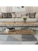 HanahHome Salontafel "Labranda" lichtbruin/zwart - (B)120 x (H)30 x (D)50 cm