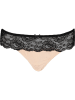 LASCANA String in Schwarz/ Nude