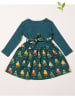 Little Green Radicals Sukienka w kolorze ciemnozielonym